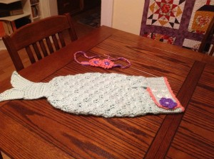 INFANT Crocheted Mermaid Blanket